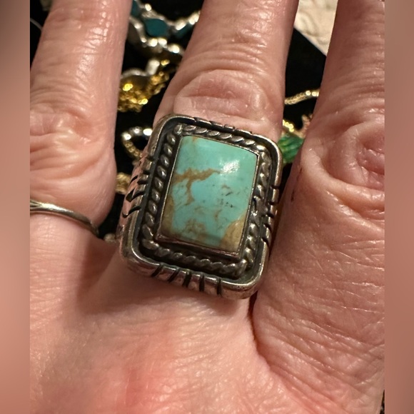 Carolyn Pollack Jewelry - Carolyn Pollack Southwestern Sterling Silver & Turquoise Ring Sz 10